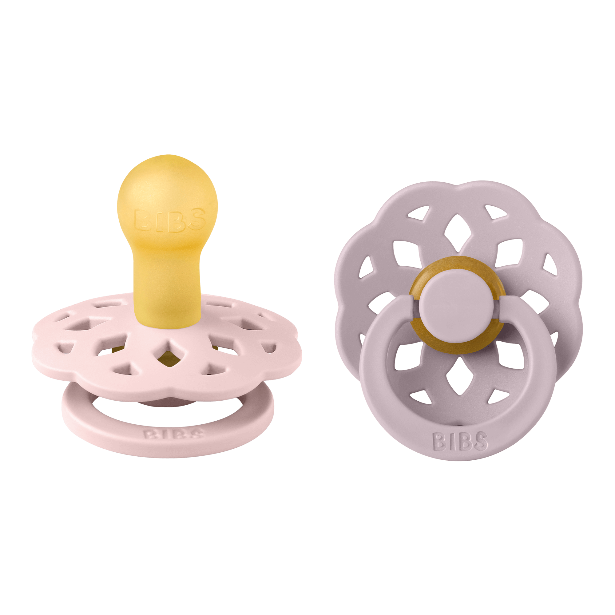 Bibs Boheme İkili Kauçuk Emzik-Blossom/Dusky Lilac 0-6 Ay