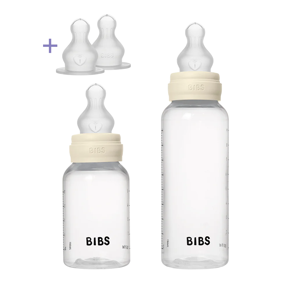 BIBS Baby PP Bottle İkili Silikon Uç Biberon Seti Ivory 150 ml / 270 ml