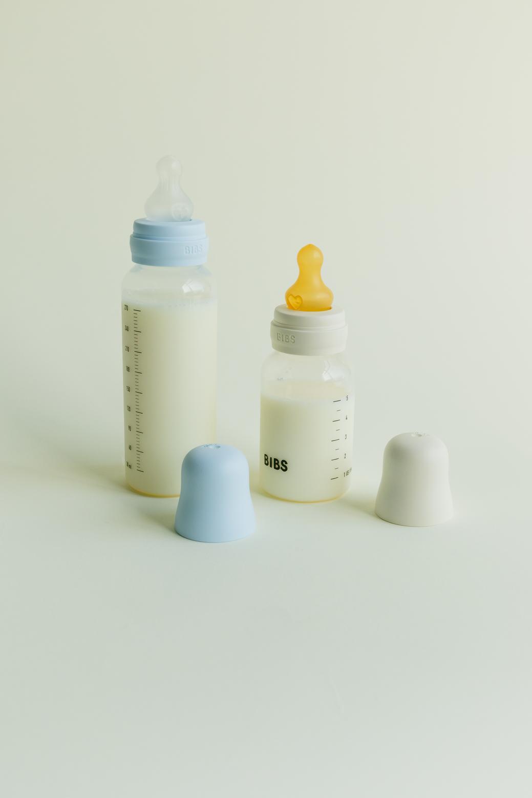 BIBS Baby PP Bottle İkili Kauçuk Uçlu Biberon Seti Ivory 270 ml