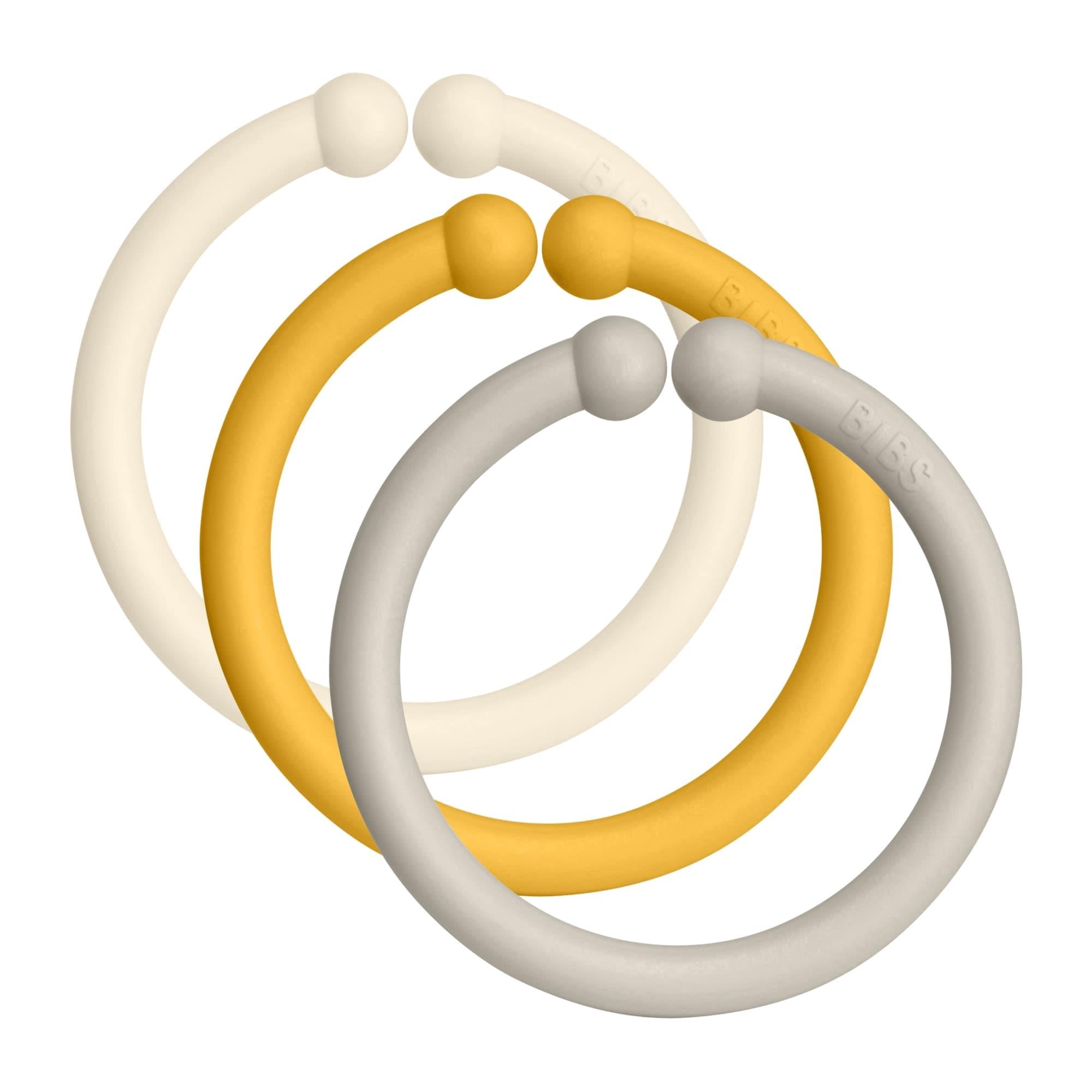 Bibs Baby Loops Diş Kaşıyıcı Ivory/Honey Bee/Sand